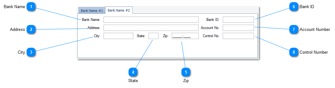 Bank Name #2 Tab