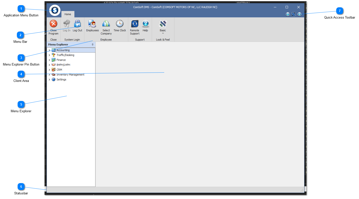 ComSoft DMS Window