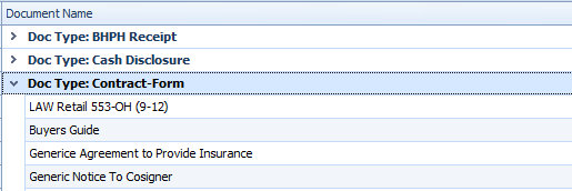 2. Document Name Column