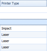 3. Printer Type Column