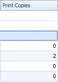 4. Print Copies Column