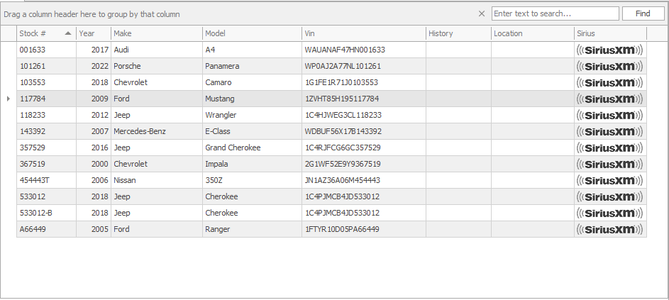 3. Inventory List