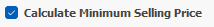 15. Calculate Minimum Selling Price