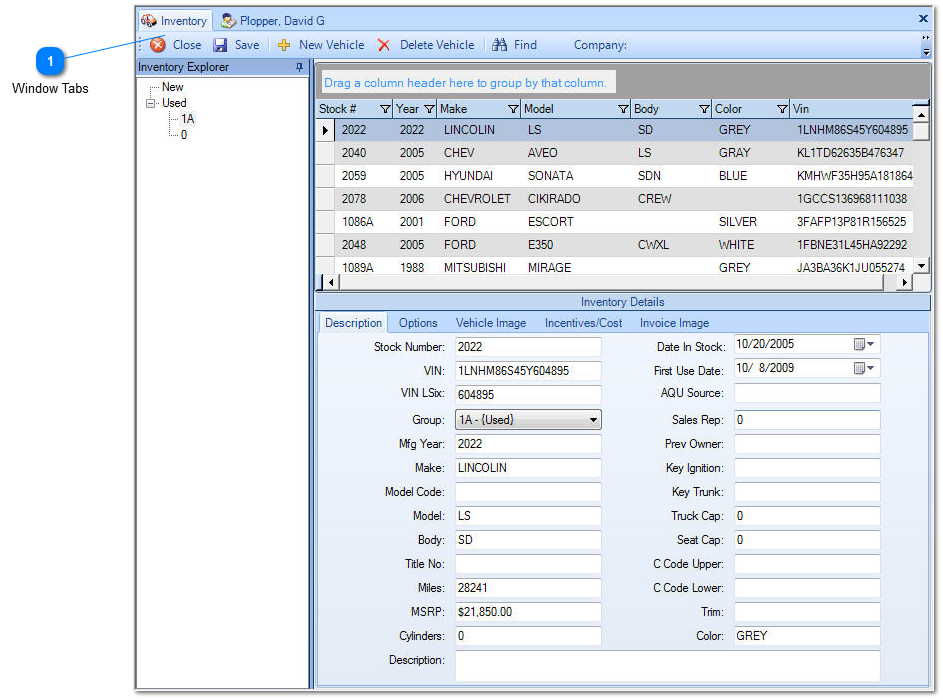 Managing Tabs