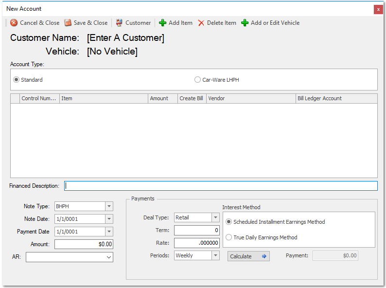 1. New BHPH / LHPH Window