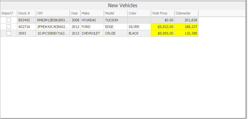 9. New Vehicles