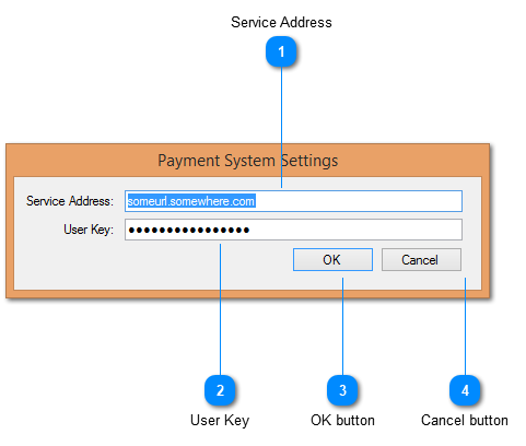 Payment System Settings window