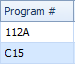 3. Program Number Column