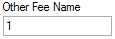 9. Other Fee Name