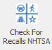 1. Check For Recalls NHTSA