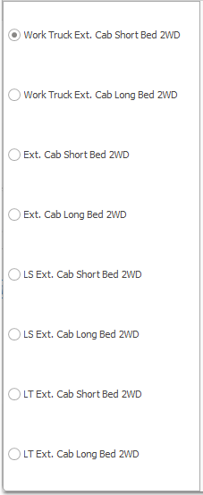 3. Trim Levels